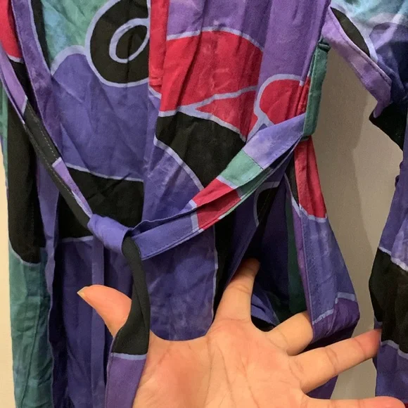Vibrant Multicolor Women's Robe - Preloved